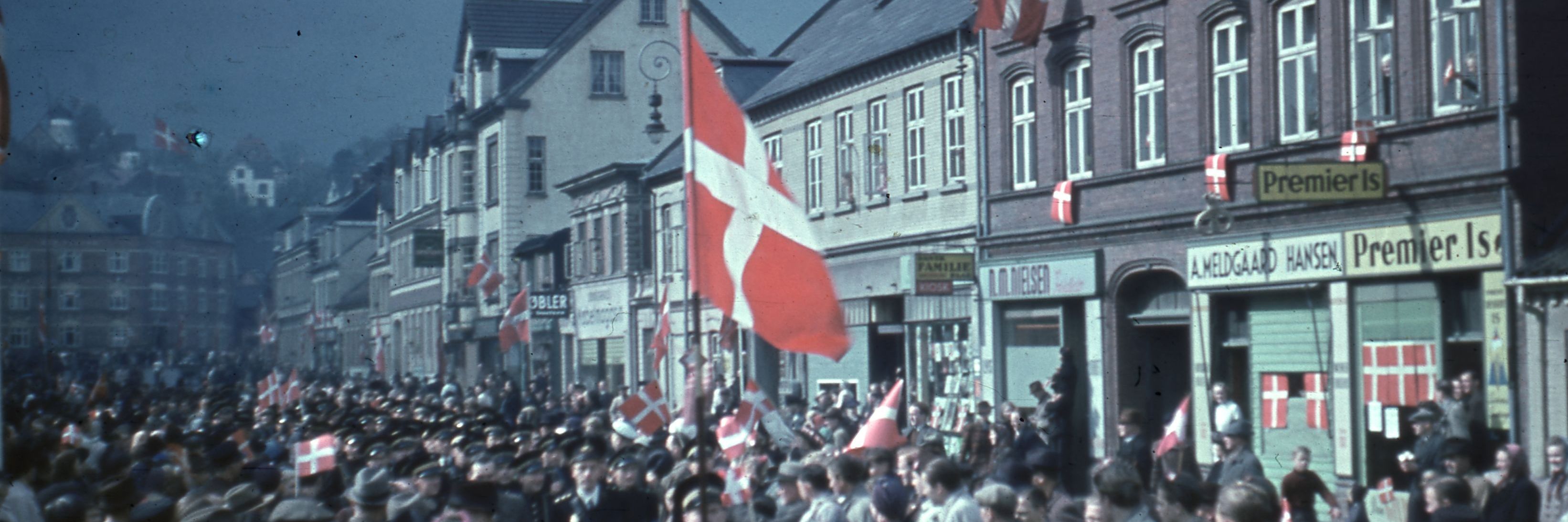 Foto fra Vejle den 5. maj 1945