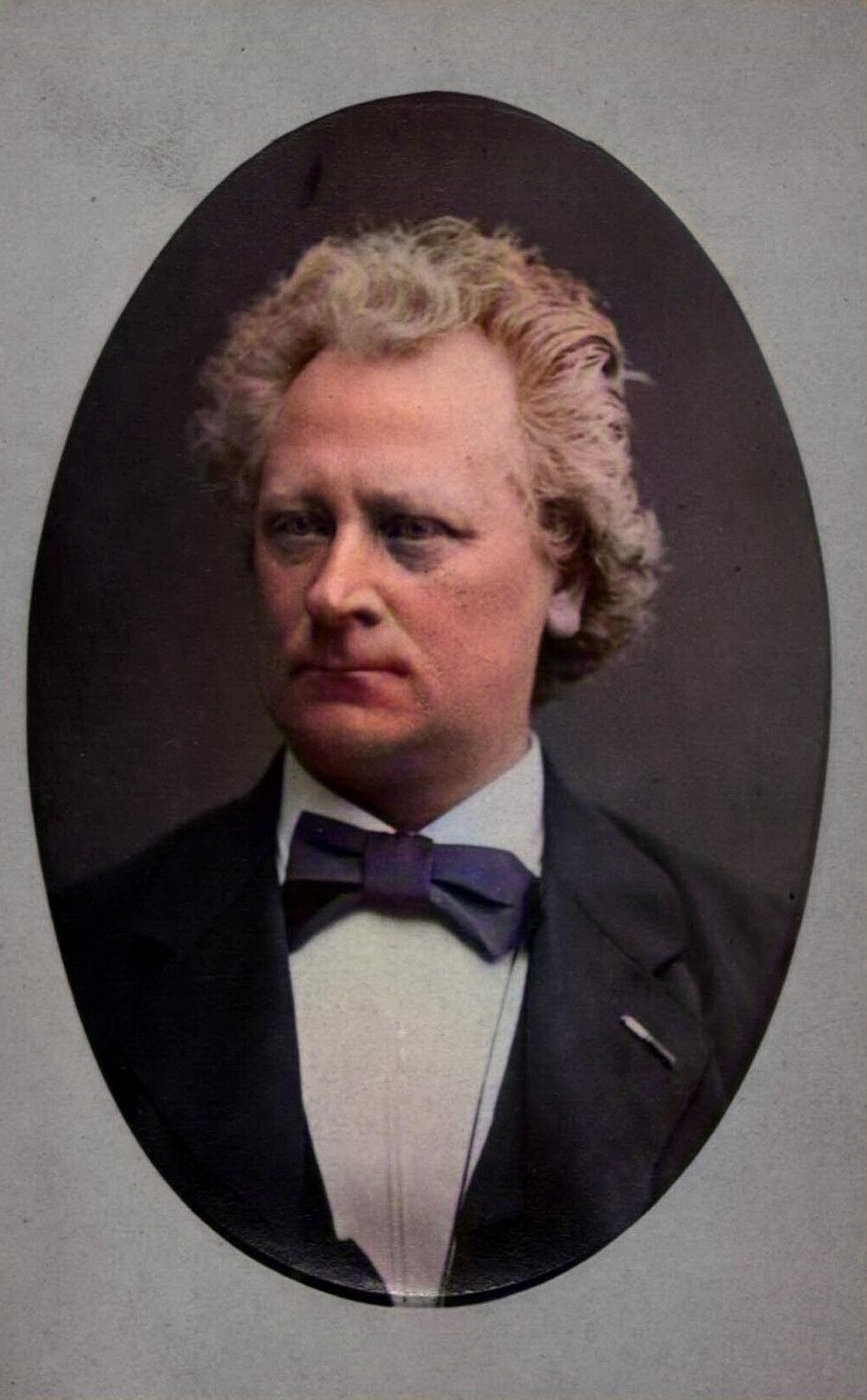 Johan Keller. Farvelagt originalfoto.
