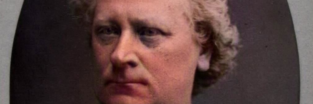 Johan Keller. Farvelagt originalfoto.