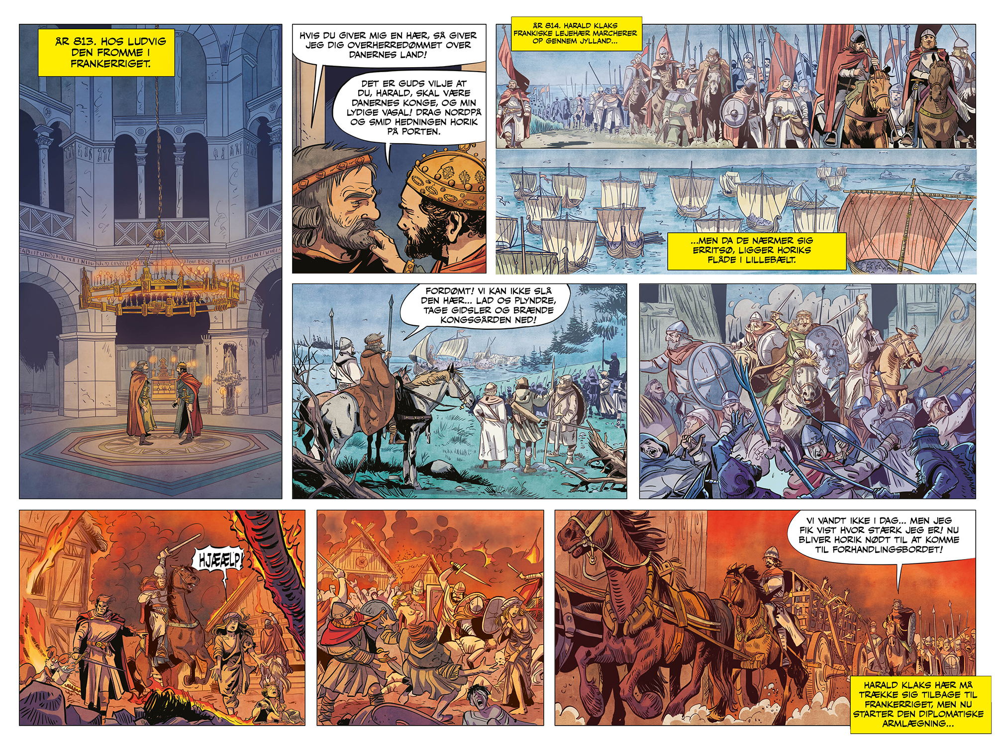 Tegneserie-side fra De Første Konger