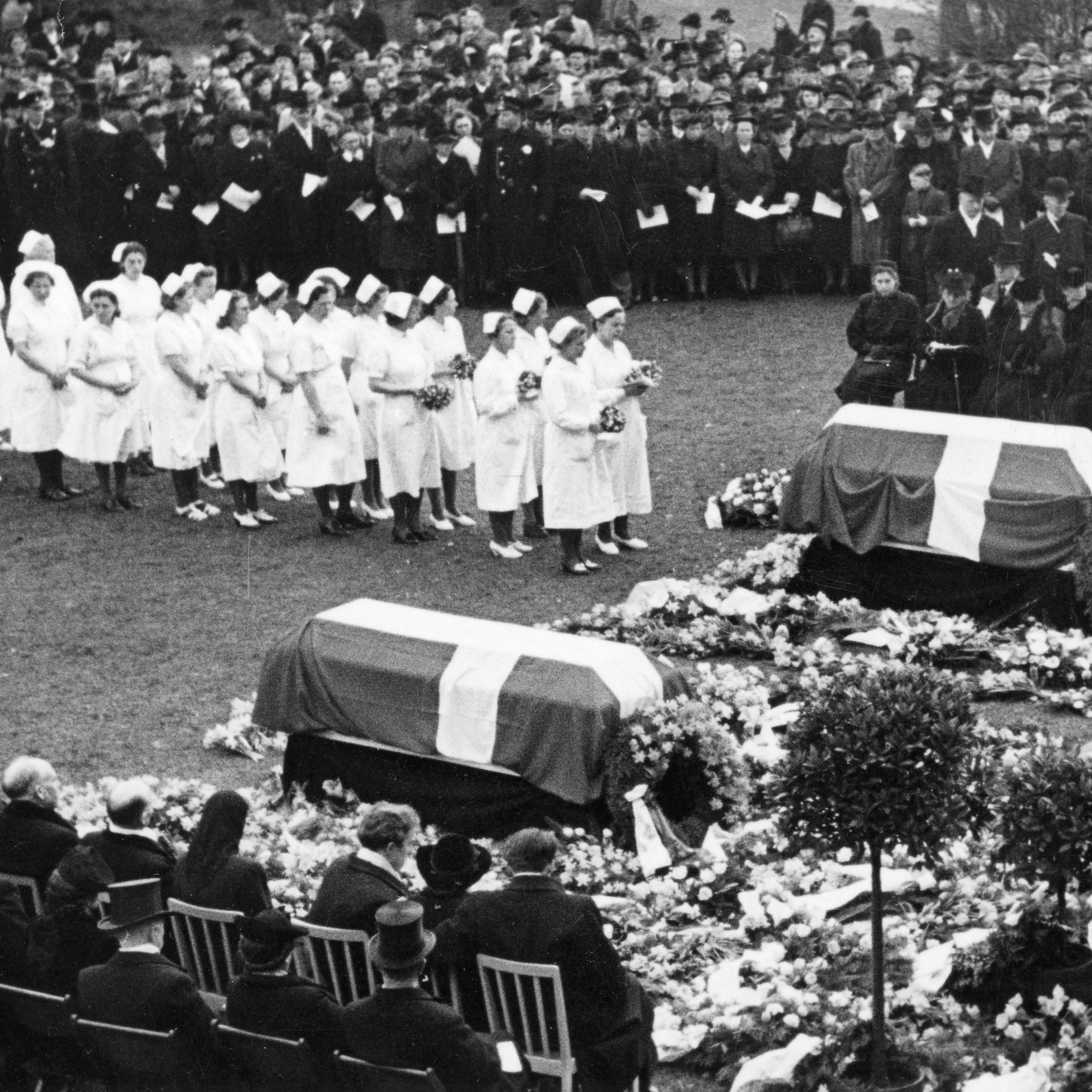 Foto fra Fjeldborgs begravelse